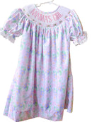Girls “Mama’s Girl” Mother’s Day Smocked Dress