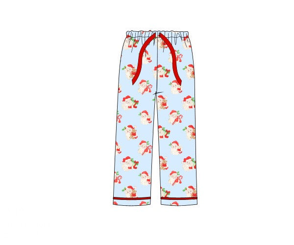Men’s Watercolor Santa Knit Lounge Pants
