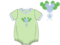 Boys French Knot Mouse Balloons Bubble