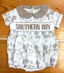 Boys “Southern Boy” Smock Marshland Friends Bubble