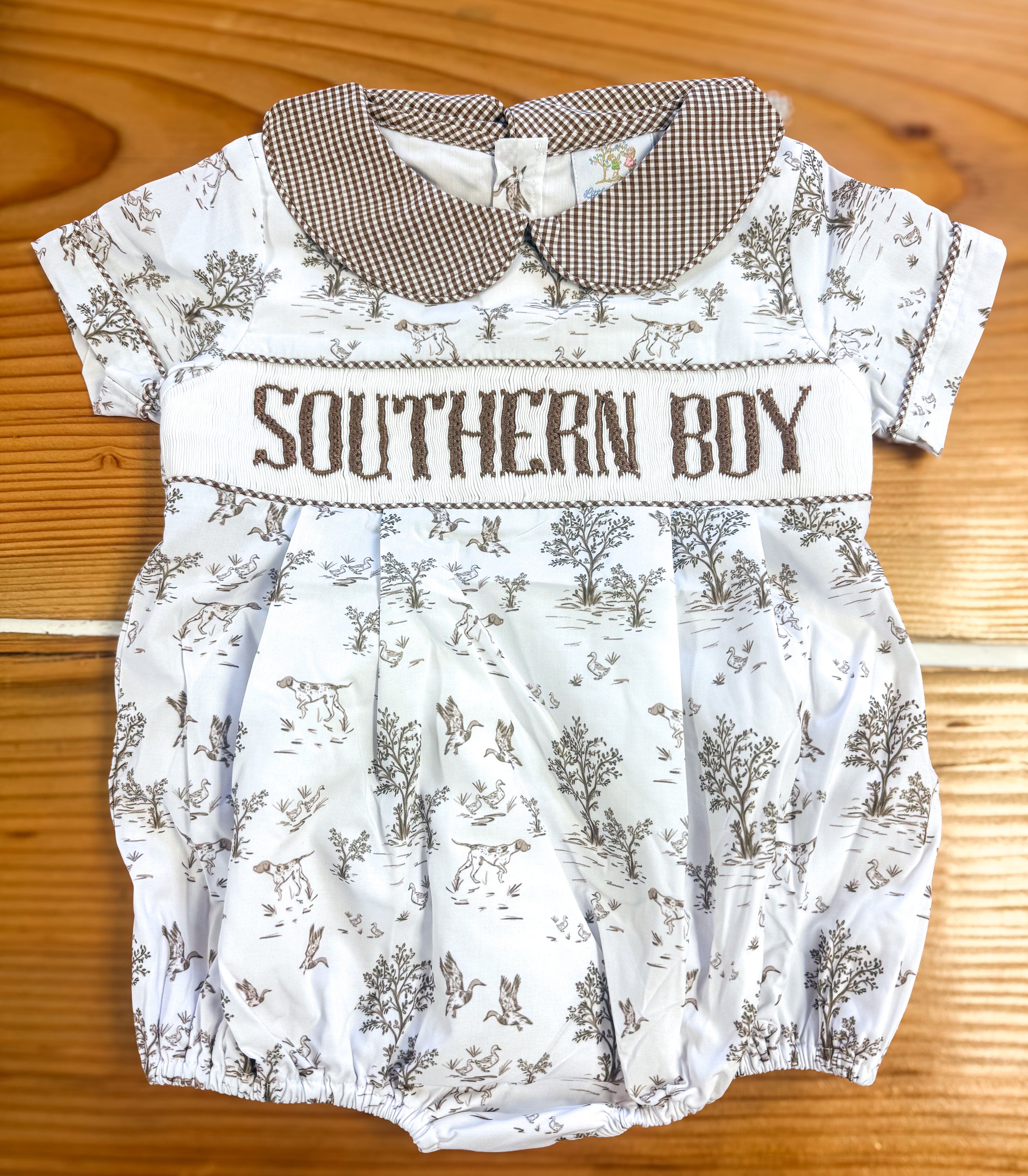 Boys “Southern Boy” Smock Marshland Friends Bubble