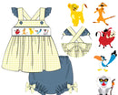 Girls Smocked Circle of Life Bloomer Set