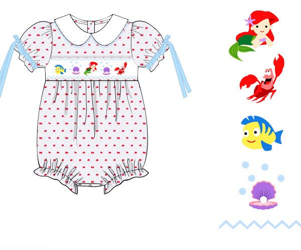 Girls Smocked Under The Sea Bubble RTS