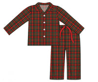 PRE ORDER Boys Vintage Plaid Knit 2-Piece Lounge Set | ETA to LBS: OCTOBER