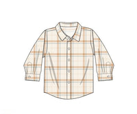 PRE ORDER Boys Country Harvest Plaid Button Down Polo | ETA to LBS: SEPTEMBER