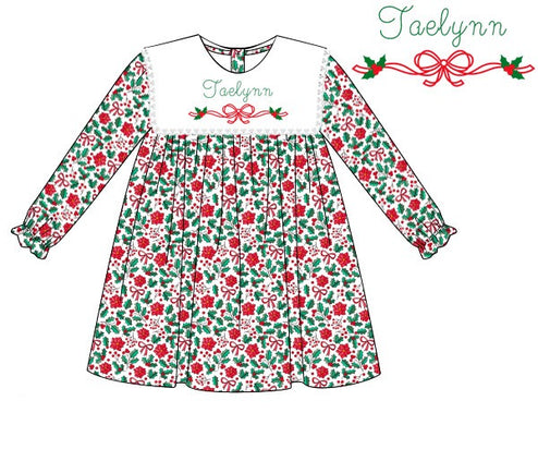Girls Merry Mistletoe Dress