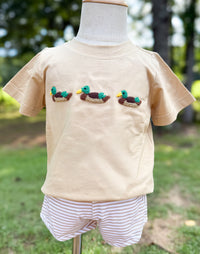 Boys French Knot Short Sets