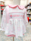 Girls Birthday Girl Bloomer Set