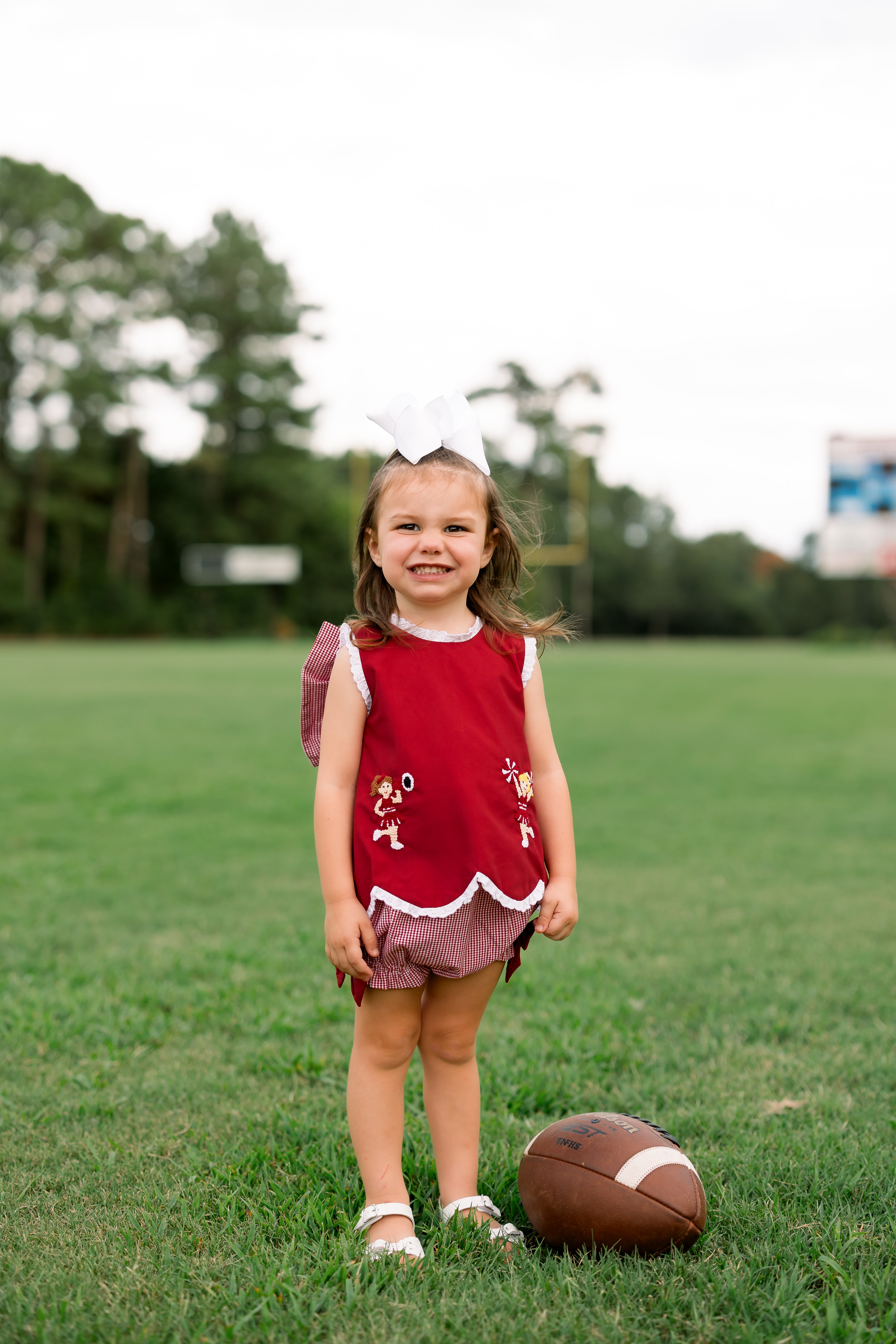 Girls French Knot Go, Fight, Win Bloomer Set