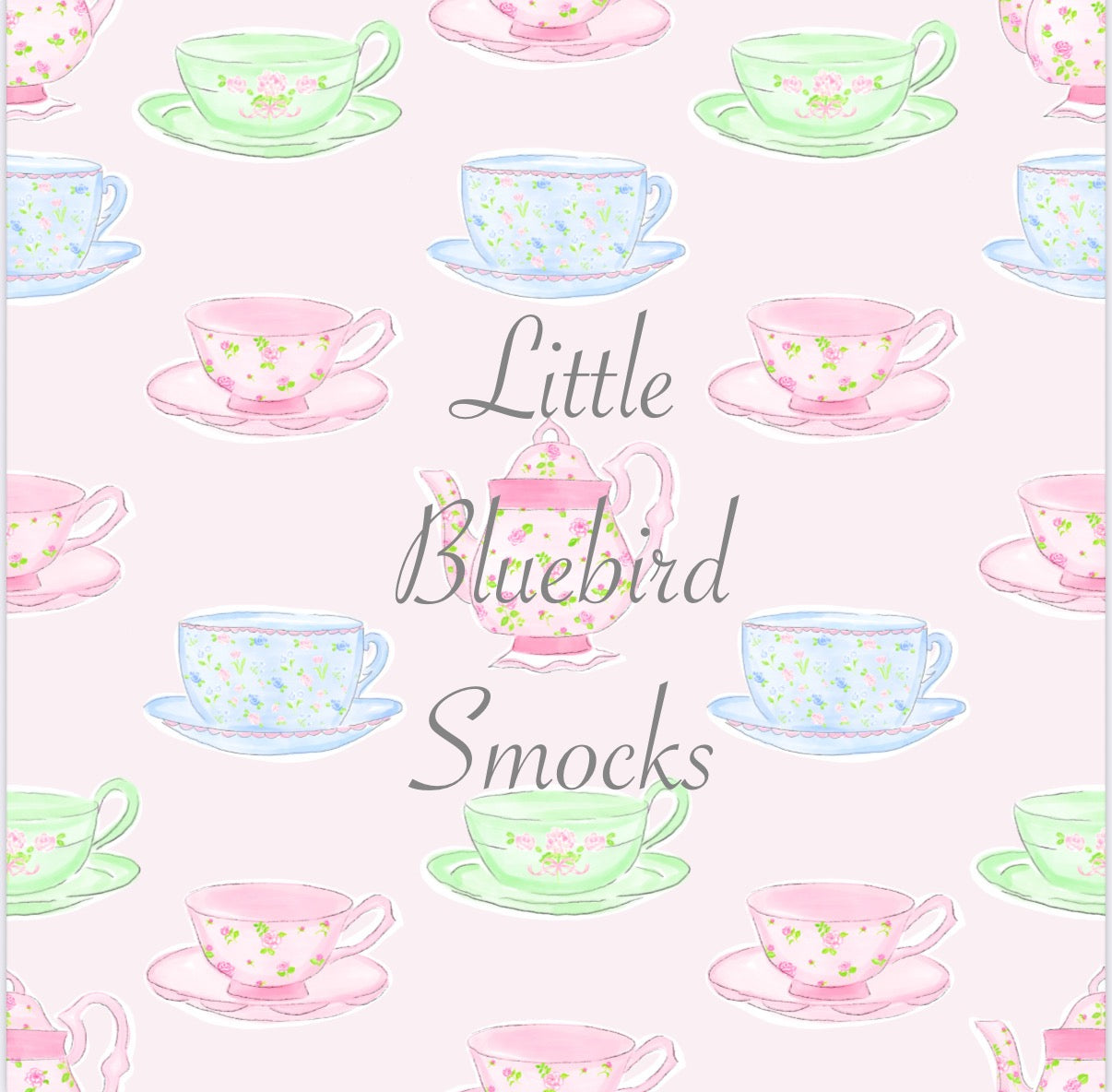 PRE ORDER Girls Tea Party Bishop Smocked Bubble | ETA to LBS: LATE March