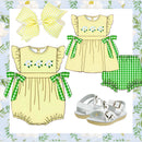 PRE ORDER Girls French Knot Magnolias Bloomer Set ETA: MAY