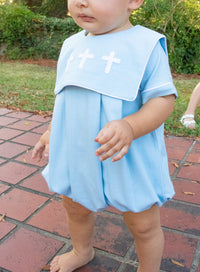 PRE ORDER Boys Linen Cross Bubble | ETA to LBS: LATE FEBRUARY