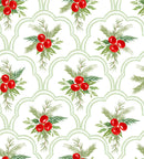 Girls Christmas Berries Smocked Dress