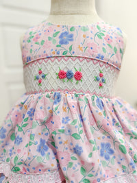 PRE ORDER Girls Wildflower Whimsy Smocked Skirted Bubble | ETA to LBS: LATE March