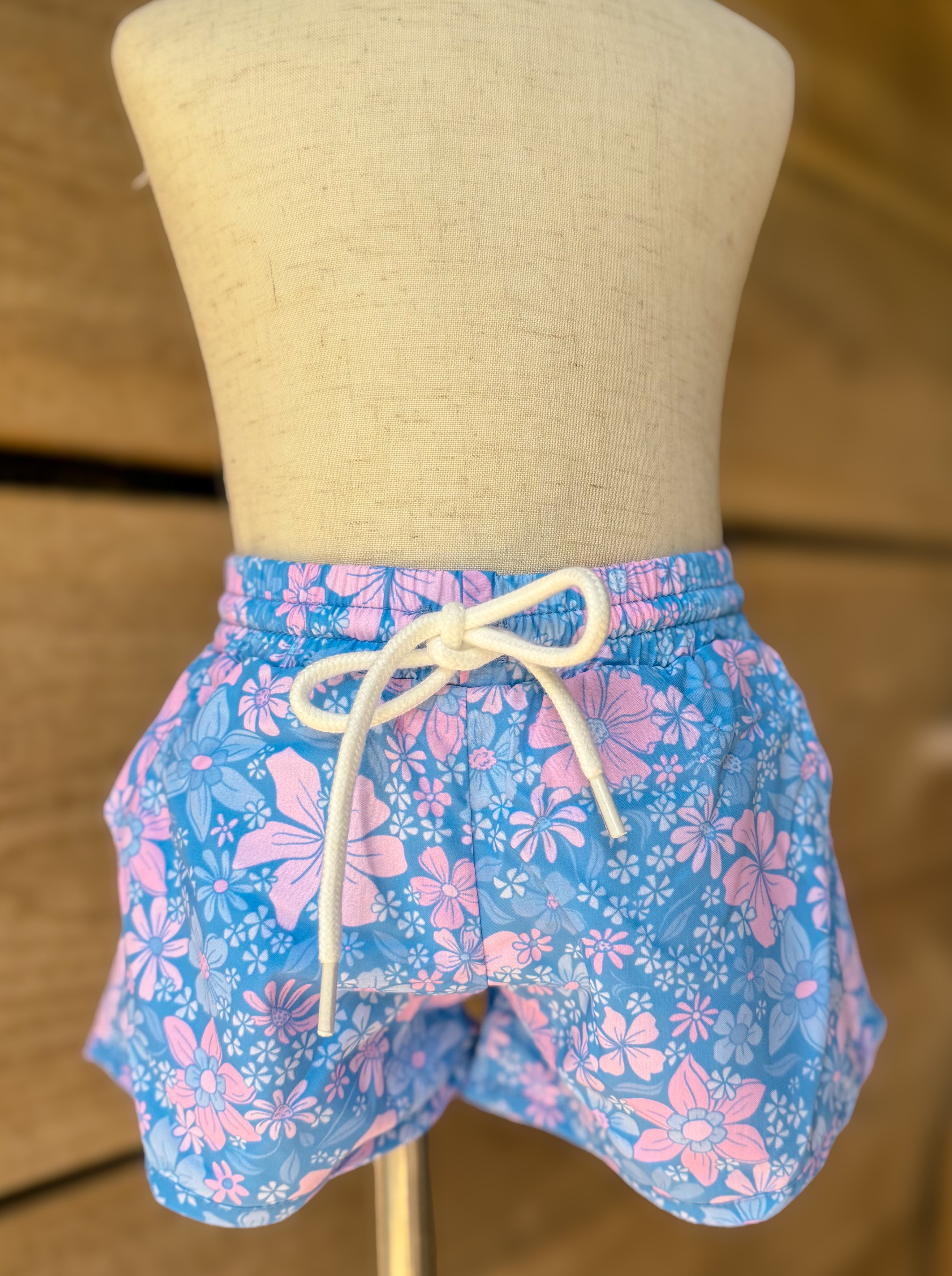 Boys Blooming Blues Swim Trunks