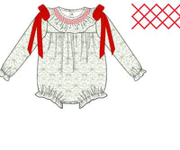 Girls Holiday Toile Bubble