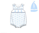 PRE ORDER Boys Smocked Sailboats Bubble ETA: MAY