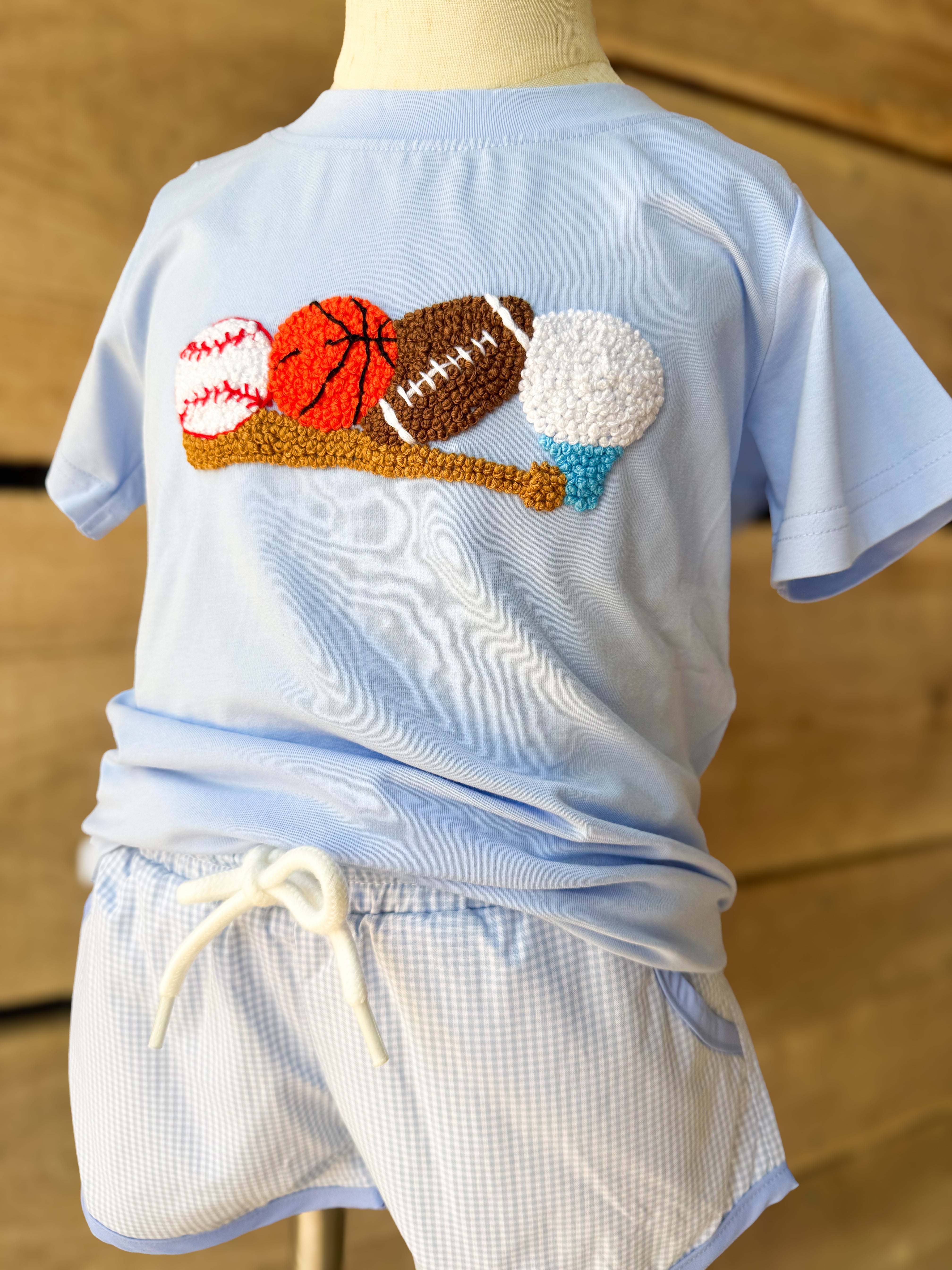 Little All-Stars French Knot Short Set