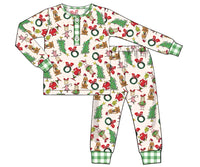 Boys Grinch Knit Pajamas RTS