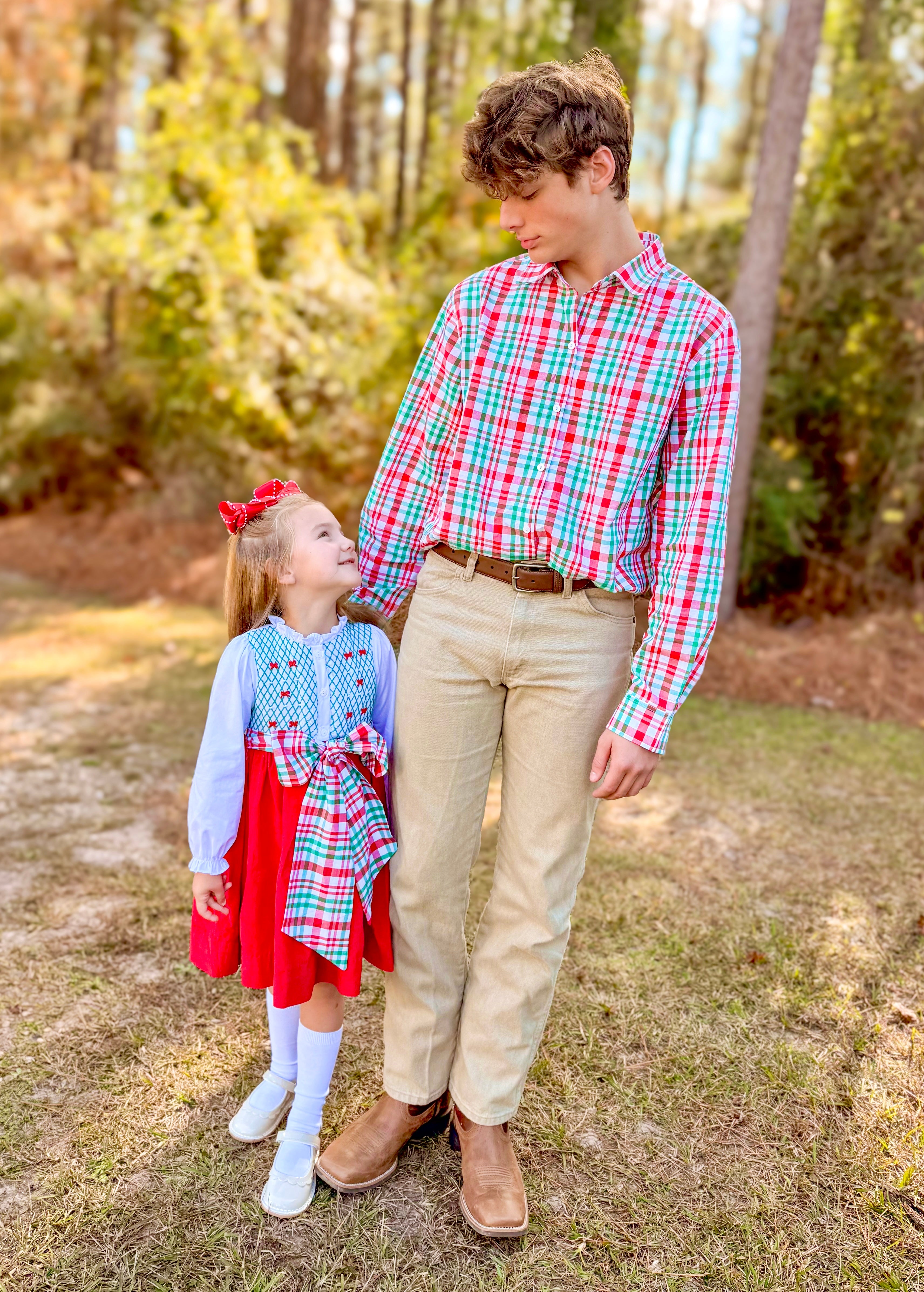 Mens Holly Jolly Heirloom Collection Button Down Shirt