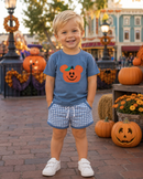 PRE ORDER Boys Appliqué Jack-o’-lantern Mouse Short Set | ETA to LBS: SEPTEMBER