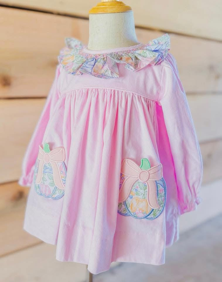 Girls Grand-millennial Pumpkins Bloomer Set