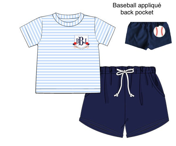 PRE ORDER Boys Baseball Short Set ETA: MAY