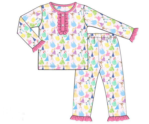 Girls Princess Knit Lounge Set