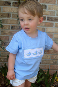 Boys Duckling Daydream Smocked Short Set