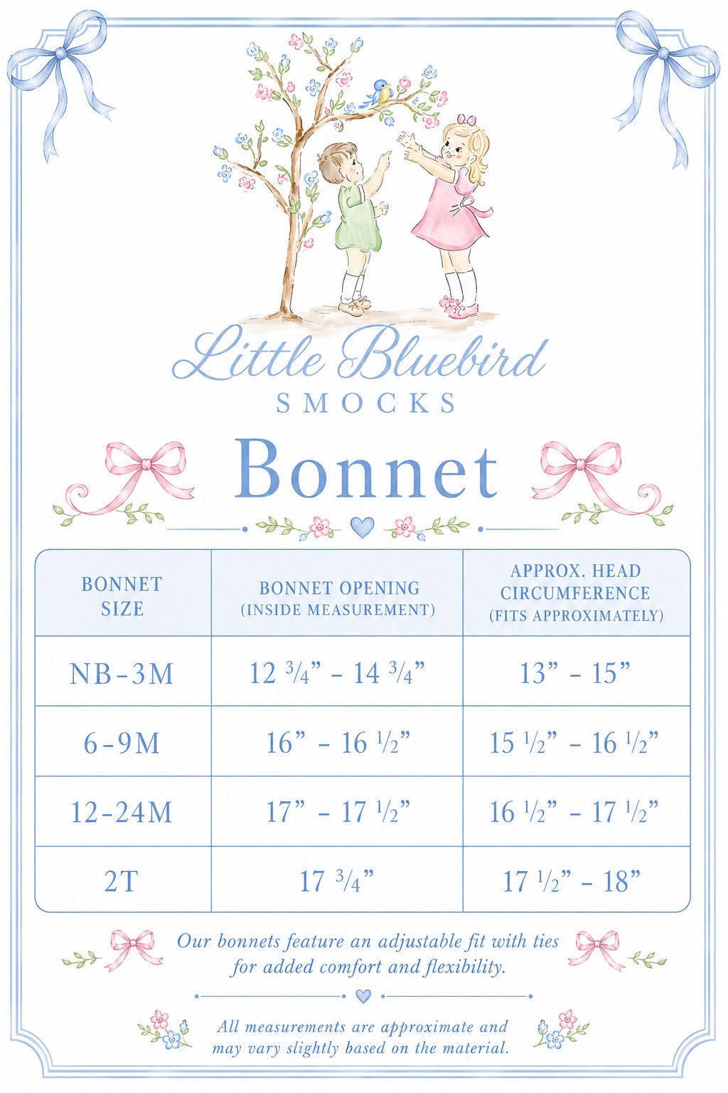 PRE ORDER Girls Smocked Mint Heirloom Garden Keepsake Bonnet | ETA to LBS : FEBRUARY