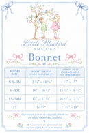 PRE ORDER Girls Smocked Mint Heirloom Garden Keepsake Bonnet | ETA to LBS : FEBRUARY
