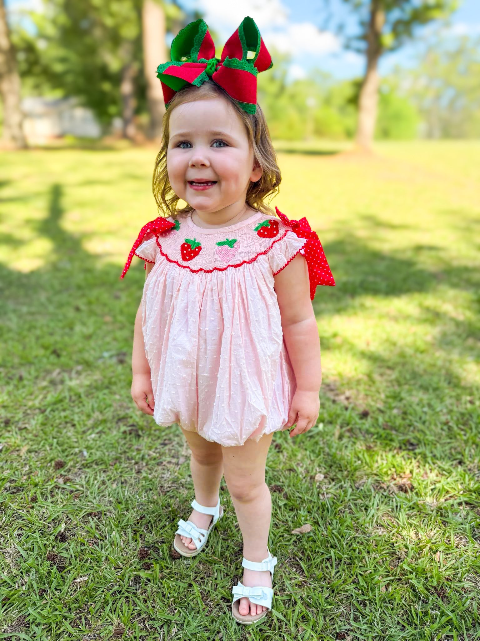 Girls Smocked Berry Sweet Bubble