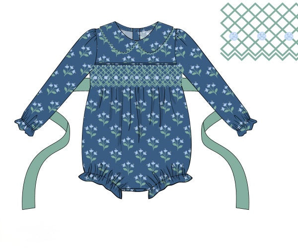 PRE ORDER Girls Blue Willow Bubble | ETA to LBS: SEPTEMBER
