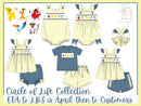 Girls Smocked Circle of Life Bloomer Set