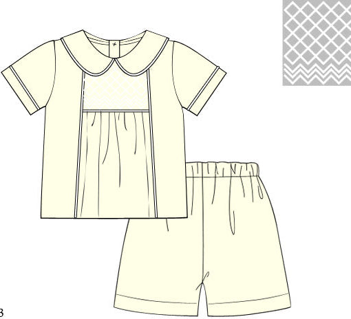 PRE ORDER Boys Easter Sunshine Heirloom Short Set | ETA to LBS: LATE FEBRUARY