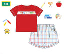 Boys Embroidered Schoolyard Classics Short Set