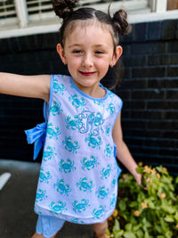 PRE ORDER Girls Watercolor Crabs Short Set | ETA to LBS: JANUARY