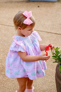PRE ORDER Girls Tea Party Bishop Smocked Bubble | ETA to LBS: LATE March
