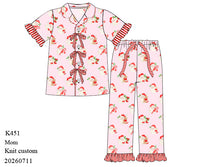 PRE ORDER Women's Here Comes Santa Knit Lounge Pant Set | ETA to LBS: OCTOBER