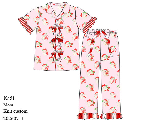 PRE ORDER Women's Here Comes Santa Knit Lounge Pant Set | ETA to LBS: OCTOBER