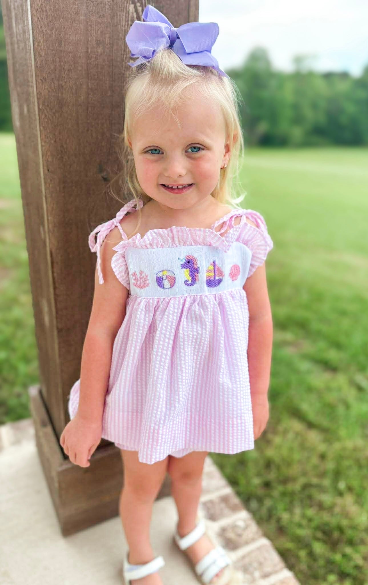 Girls Under the Sea Smocked Bloomer Set & Dress