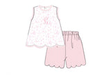 PRE ORDER Girls Bunny Trail Toile Scalloped Short Set | ETA to LBS: FEBRUARY