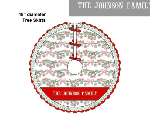 PRE ORDER Classic Christmas Quilted Tree Skirt | ETA to LBS: October