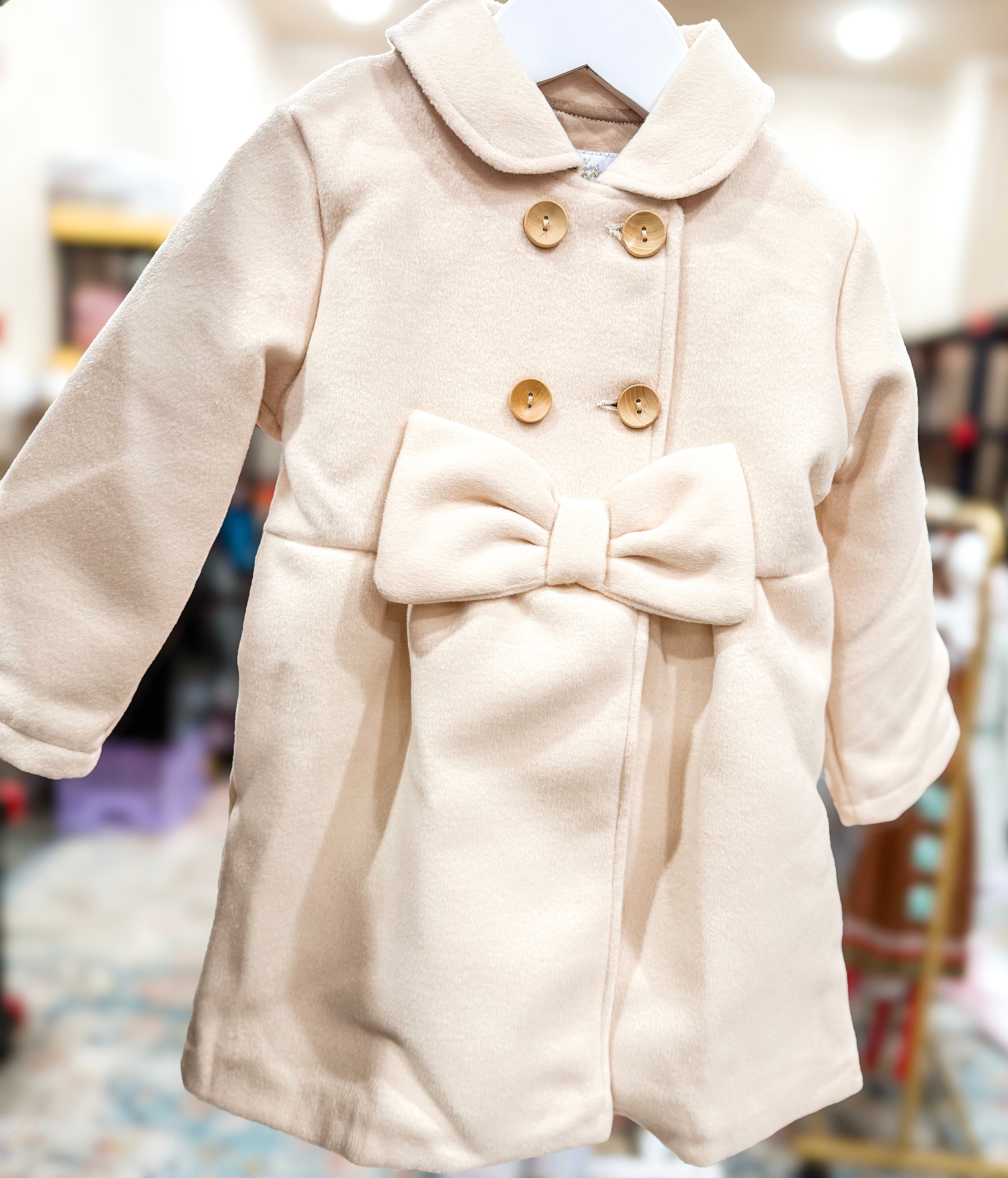 Girls Classic Tan Peacoat