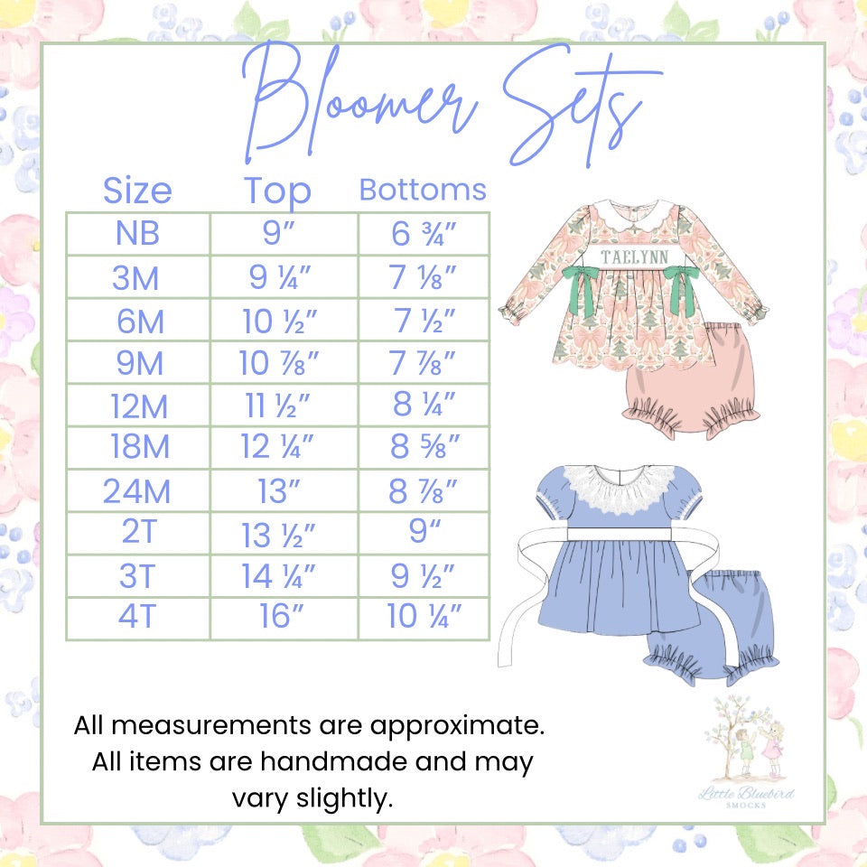 Girls Embroidered Megaphone and 3D Pom Poms Bloomer Set & Dress