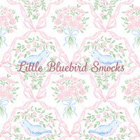 PRE ORDER Girls Smocked Little Bluebird Valentine Bloomer Set & Dress | ETA to LBS: DECEMBER