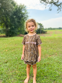 Girls French Knot “Daddy’s Girl” Bottomland Skort Set