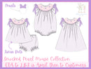 Girls Smocked Pearl Mouse Bubble