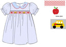 Girls Smocked Wheels on the Bus Bloomer Set & Dress