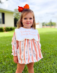 PRE ORDER Girls Embroidered  Give Thanks Bloomer Set & Dress | ETA to LBS: SEPTEMBER
